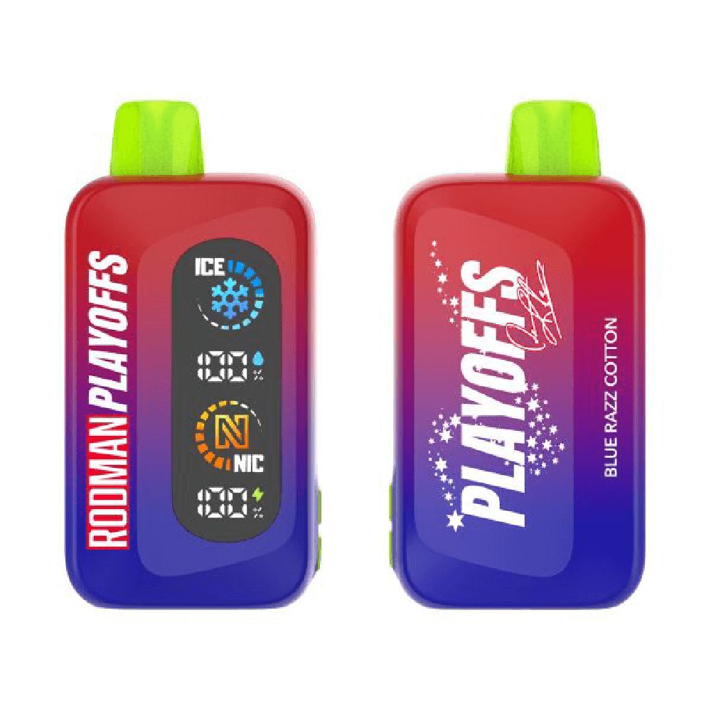 Rodman Playoffs 50K Disposable Blue Razz Cotton