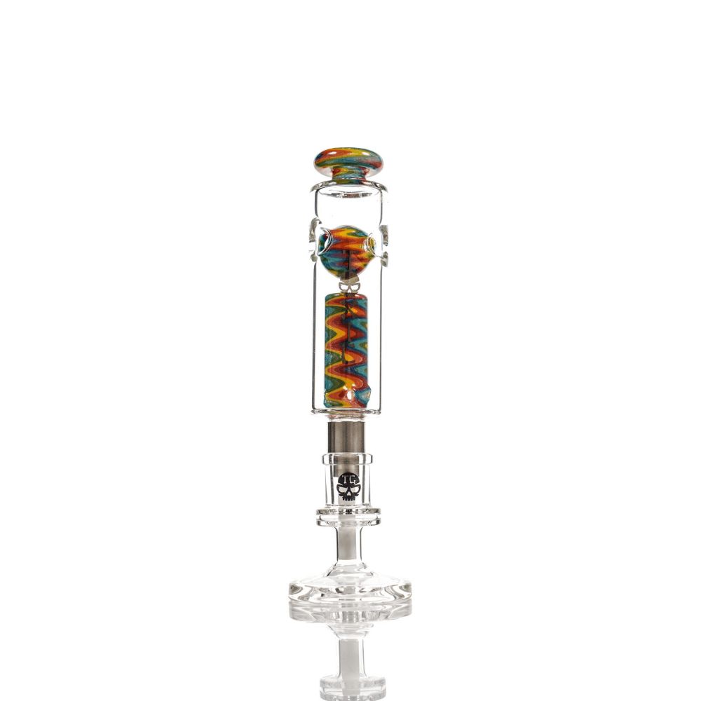 MKGlass TXNC36 Toxic Spectrum with Ceramic Screw Tip Rainbow (Rasta)