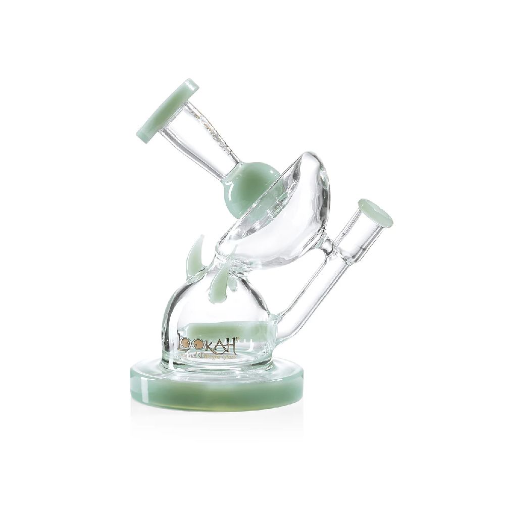 Lookah Unique Recycler Water Pipe Mini Dab Rig Green