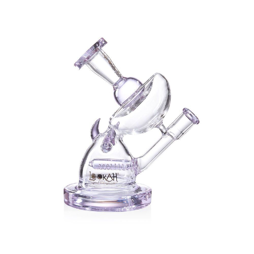 Lookah Unique Recycler Water Pipe Mini Dab Rig Purple