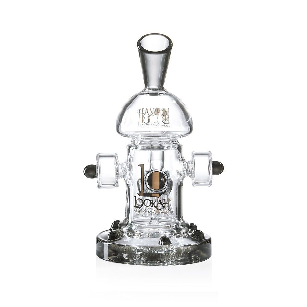 Lookah Recycler Percolator Steampunk Water Pipe Mini Dab Rig Transparent