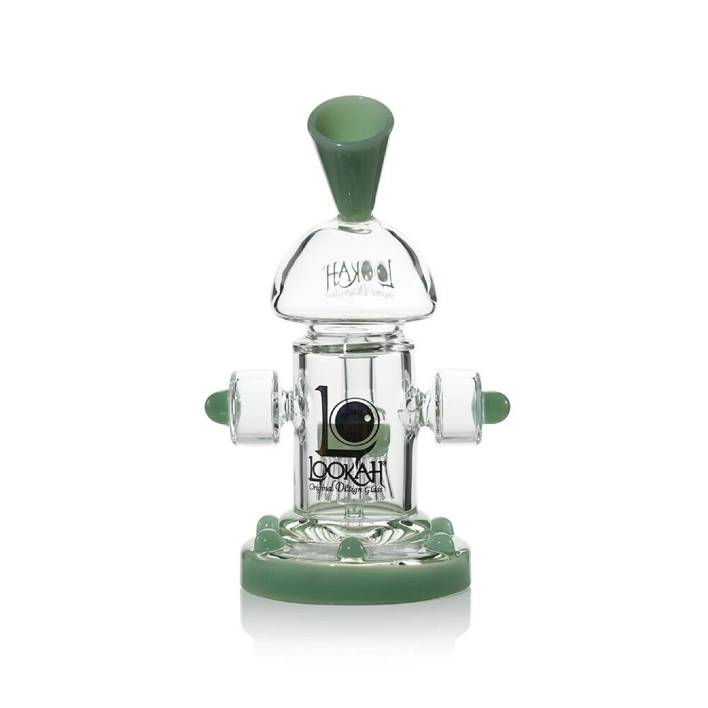Lookah Recycler Percolator Steampunk Water Pipe Mini Dab Rig Green