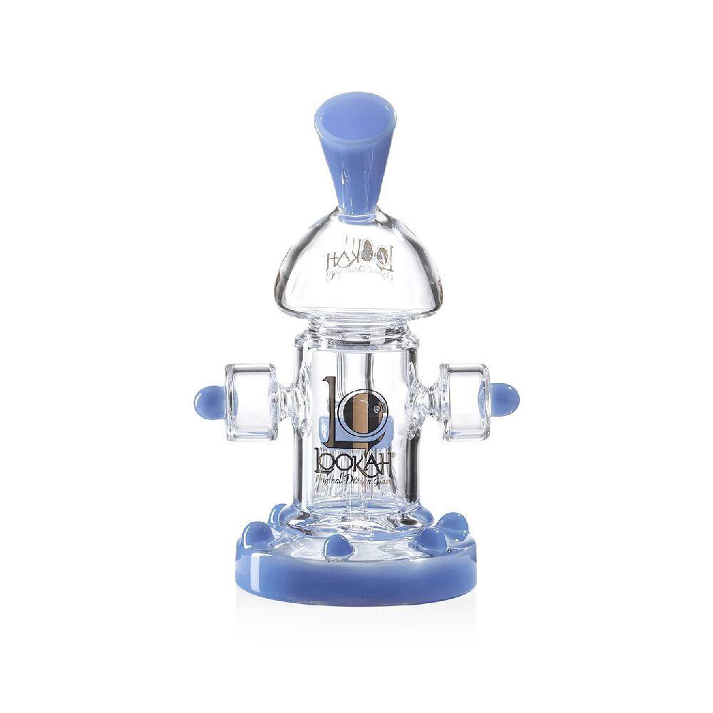 Lookah Recycler Percolator Steampunk Water Pipe Mini Dab Rig Blue