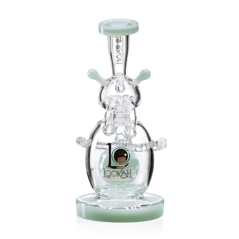 Lookah Recycler Percolator Cosmic Alien Water Pipe Dab Rig Green