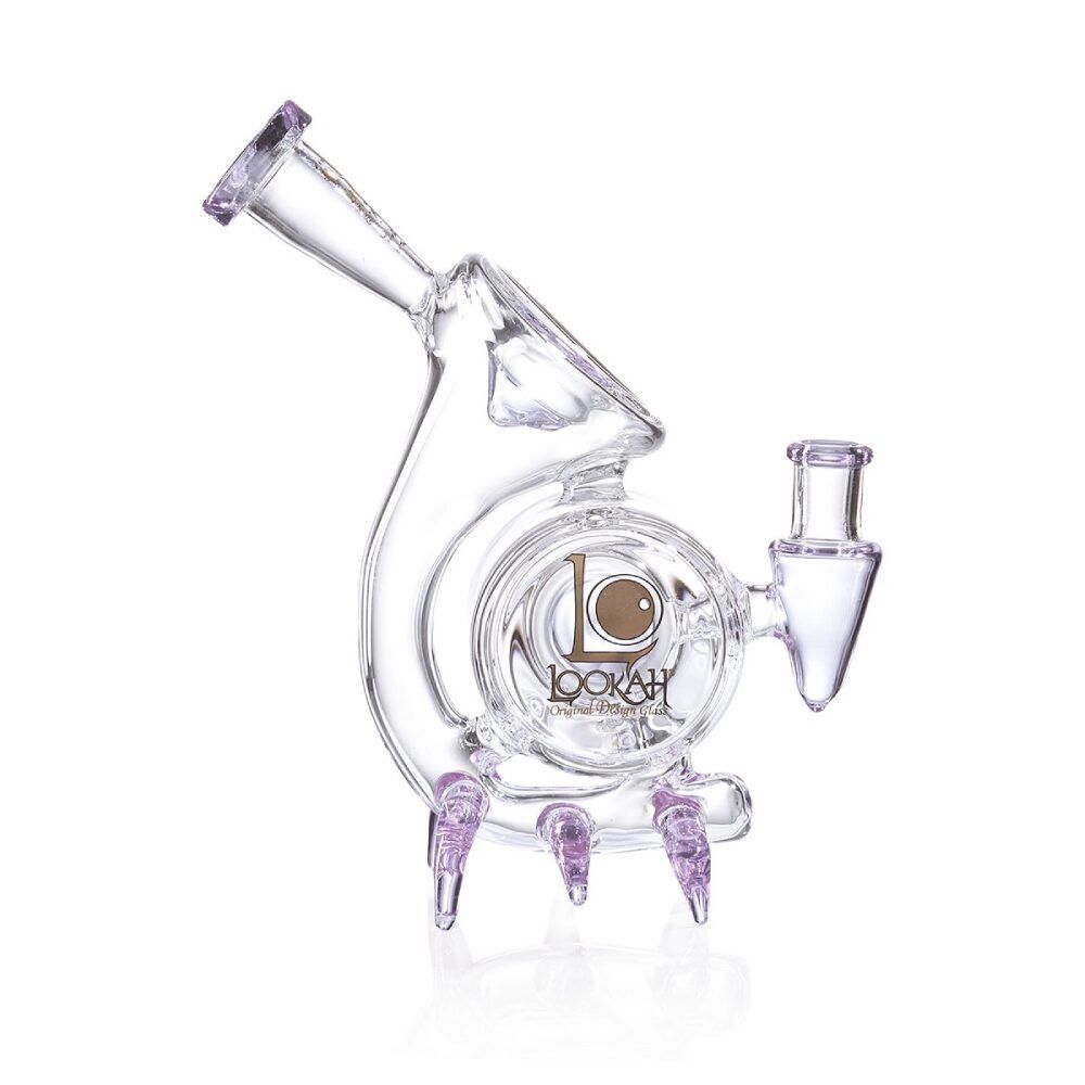Lookah (Dab Rig) 9″ Mini Cool Recycler Alien Stalker Water Pipe Purple