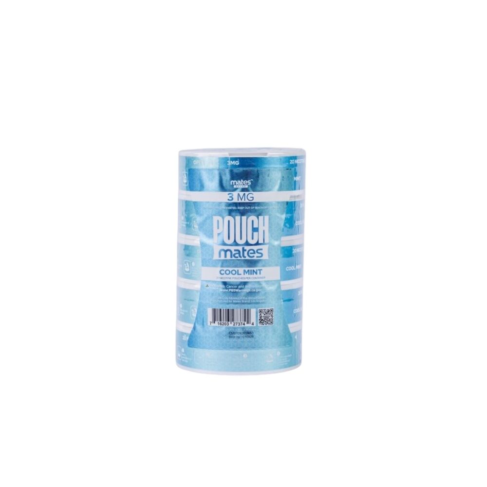 PouchMates Nicotine Pouches (5-Can Pack) - Cool Mint