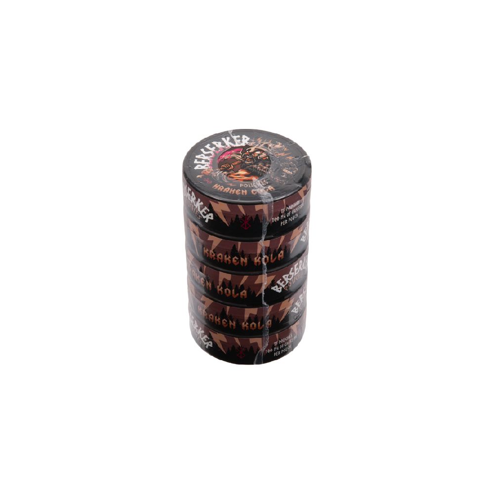 Berserker Caffeine Pouches (5-Can Pack) - Kraken Cola