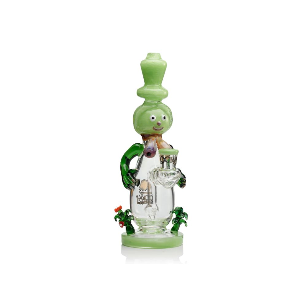 Lookah 12” Cute Garden Snowman Dab Rig Green