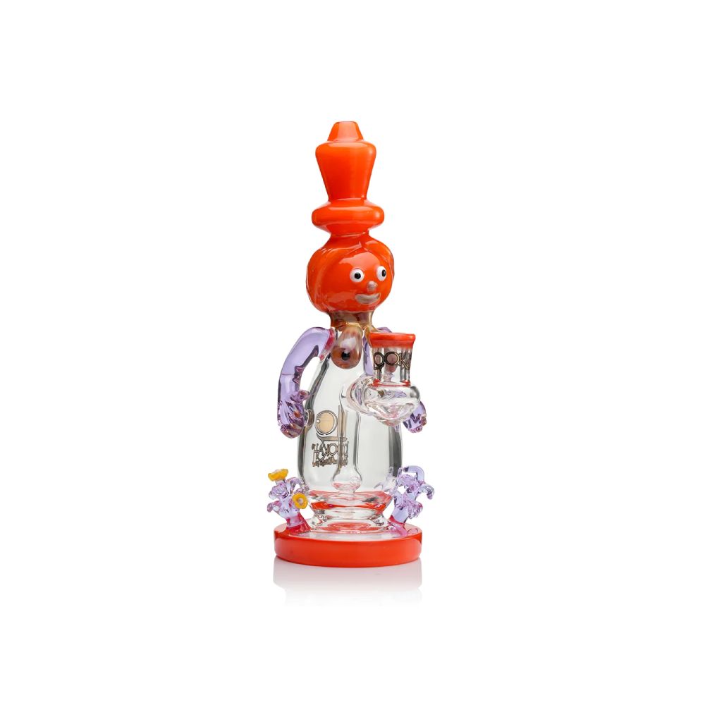 Lookah 12” Cute Garden Snowman Dab Rig Orange