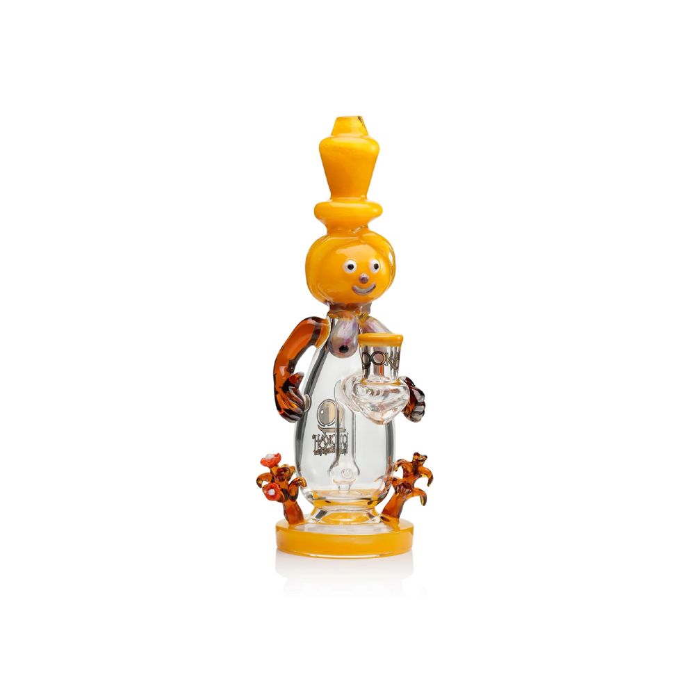 Lookah 12” Cute Garden Snowman Dab Rig Yellow