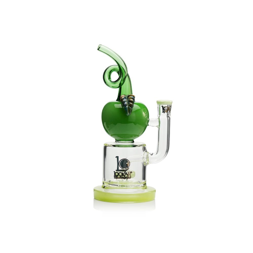 Lookah 12” Cute Apple Percolator Dab Rig (WPC1222YL) Green
