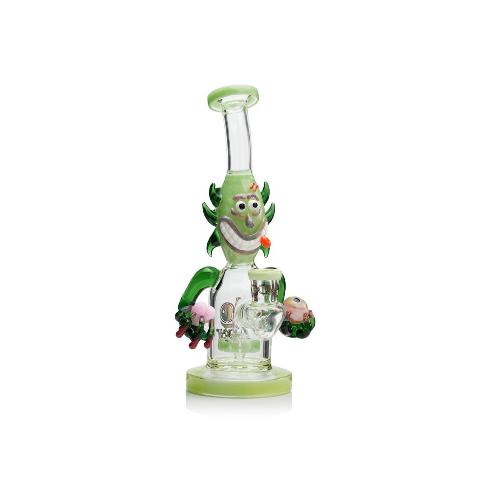 Lookah 12” Cool Percolator Alien Bong Green