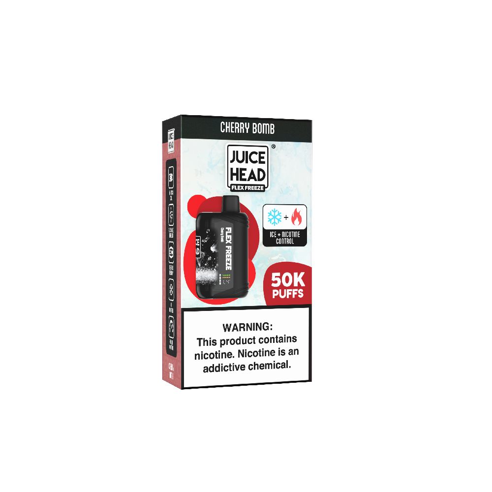 Juice Head Flex Freeze 50K Disposable cherry bomb packaging