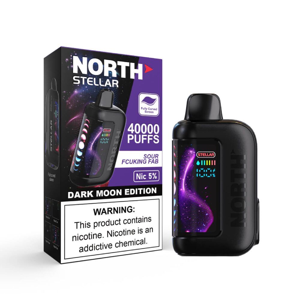 North Stellar Dark Moon Edition 40k Disposable - Sour Fcuking FAB with packaging