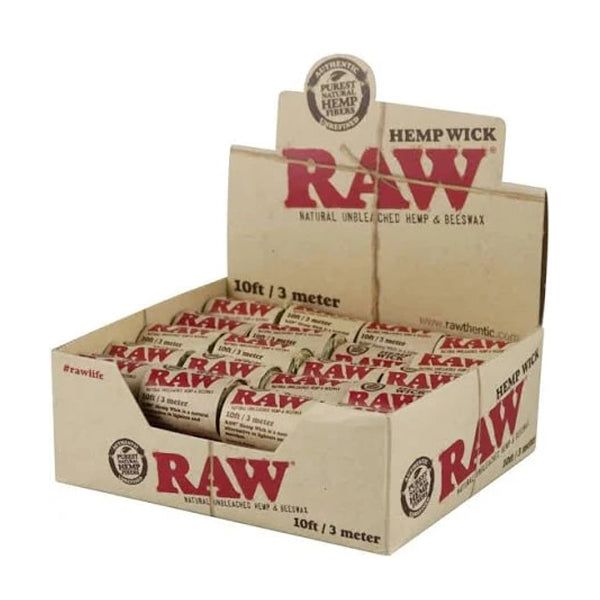 Raw Hemp Wick (DISPLY 40pc) packaging
