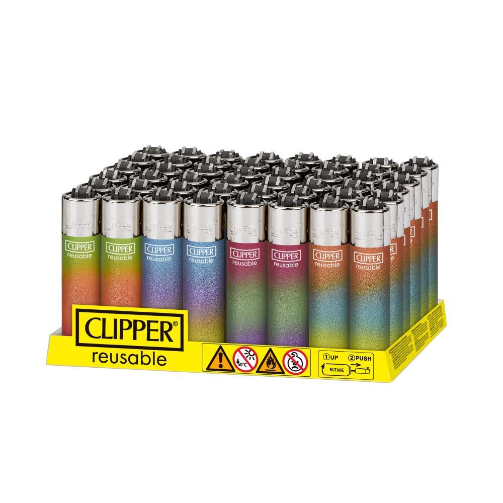 Clipper CP11R Reusable Classic Large Lighter (DSPLY 48pc) Triple Gradient 2 TPB + LB (SAS)