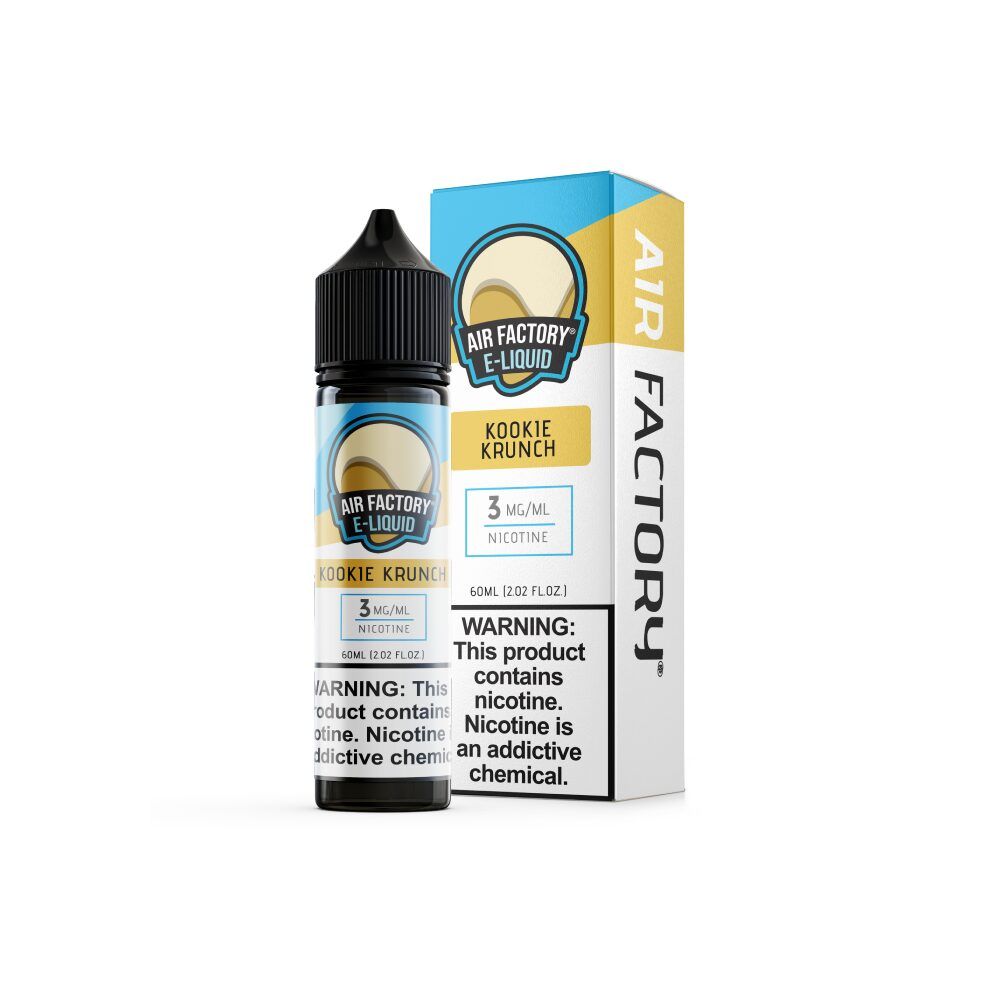Air Factory Fruit - Kookie Krunch - 60mL 3mg bottle with packaging