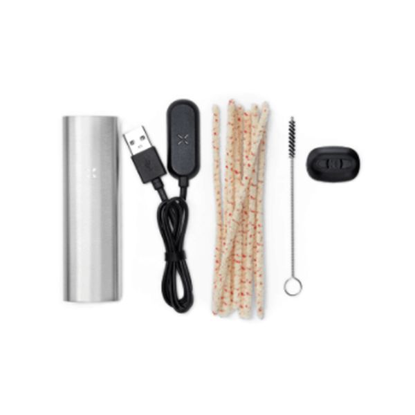 PAX 2 Dry Herb Vaporizer Kit Platinum with accessories