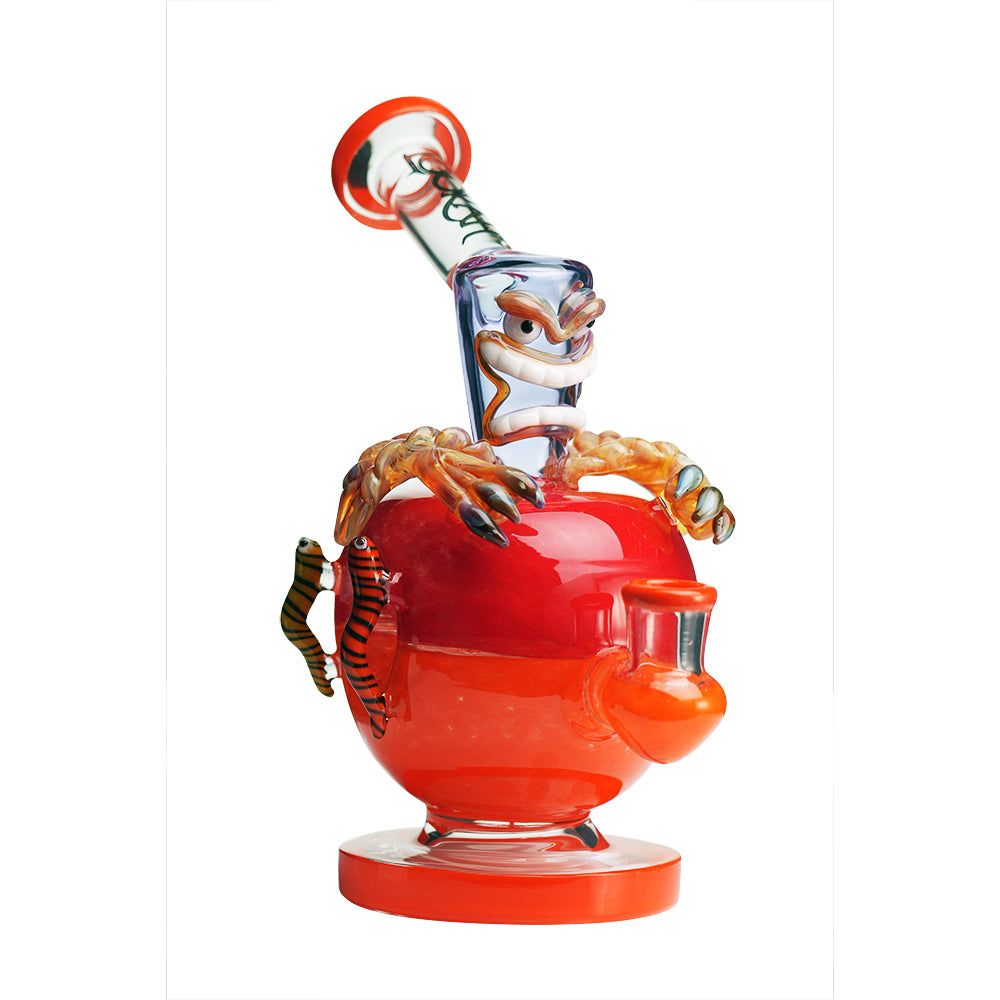 Lookah 9″ Mini Poison Apple Bong (WPC1210) Orange