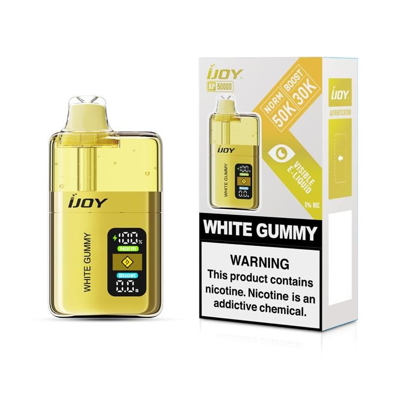 iJoy XP50000 Disposable - White Gummy with packaging