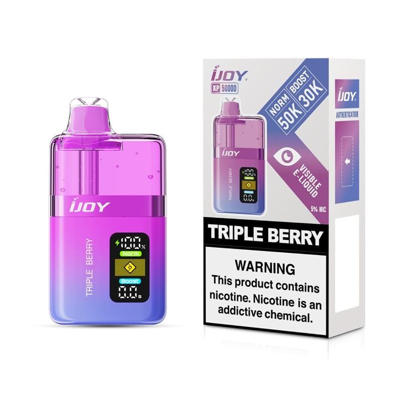 iJoy XP50000 Disposable - Triple Berry with packaging