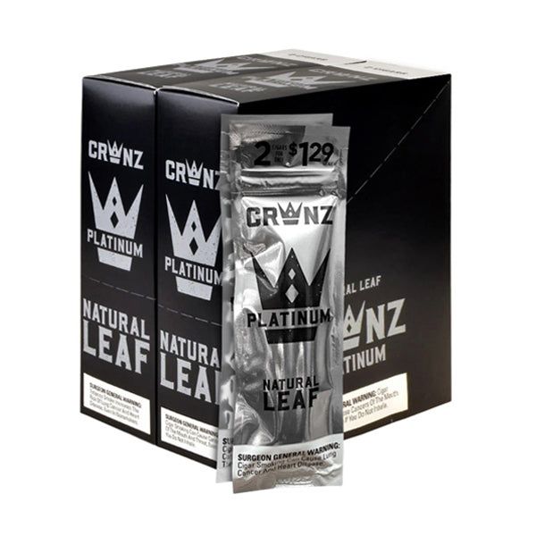 Crwnz Natural Leaf platinum with packaging