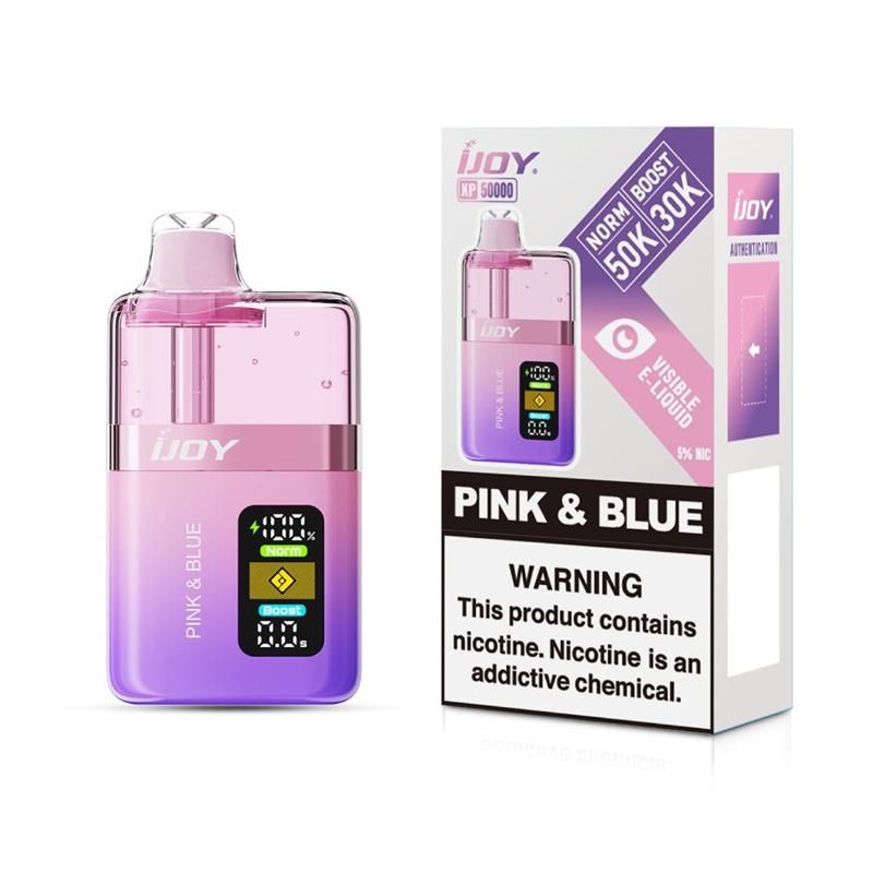 iJoy XP50000 Disposable - Pink & Blue with packaging
