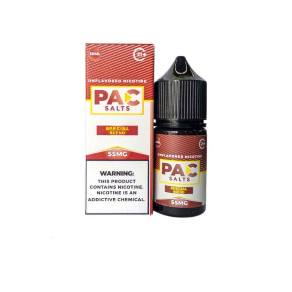 PAC Unflavored - Special Blend - 30mL Salts Bottle with packaging