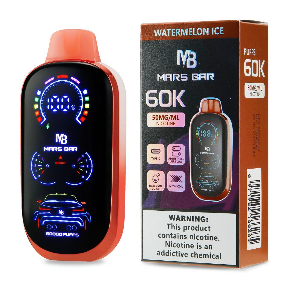 Mars Bar 60k Disposable Watermelon Ice with packaging