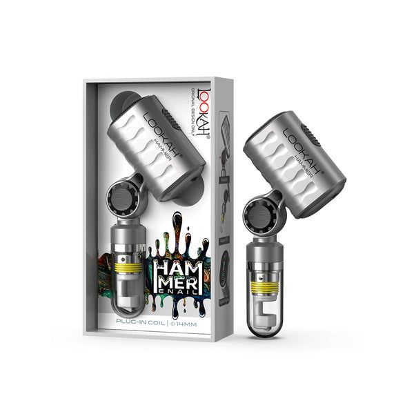 Lookah (Wax Vaporizer) Hammer E-Rig gray with packaging