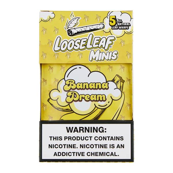 Loose Leaf – Wraps Mini’s – 5 Wraps (8-Pack) - Banana Dream Packaging