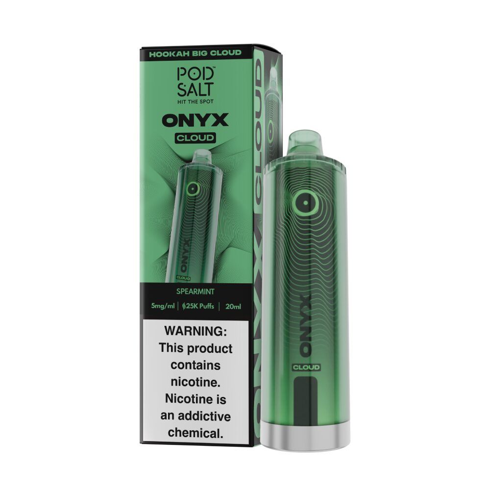 Onyx Cloud 25K Disposable spearmint with packaging