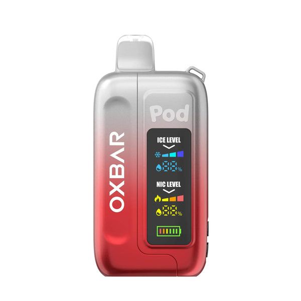 Oxbar Ice-Nic Control Pod Juice 35000 Puffs clear ruby red