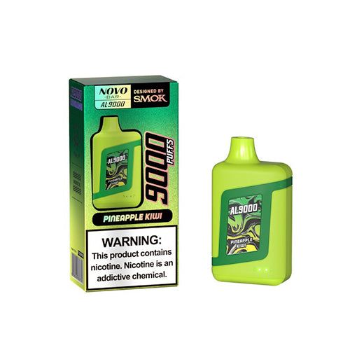 SMOK Novo Bar AL9000 Disposable 9000 Puffs 15mL 50mg pineapple kiwi with packaging