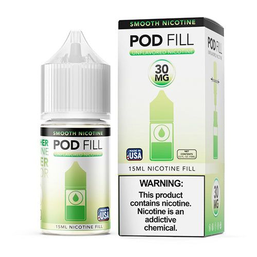 Pod Fill Unflavored Salt Nicotine Base |15mL 30mg
