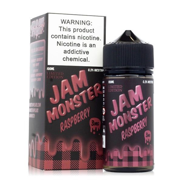 Raspberry by Jam Monster 100mL with Packaging