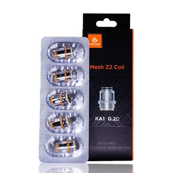 GeekVape Z Series Coils Z2 0.2ohm 5-Pack with packaging