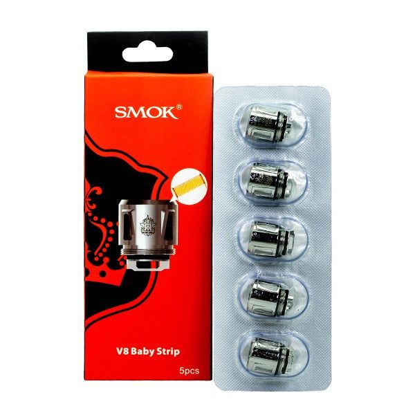 SMOK TFV8 Baby Coils Baby Strip 0.15ohm (5-Pack) with packaging