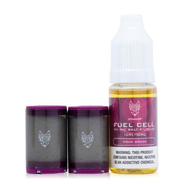 SnowWolf Fuel Cell Replacement Pods (2 Pods + 10mL Juice) cran grape