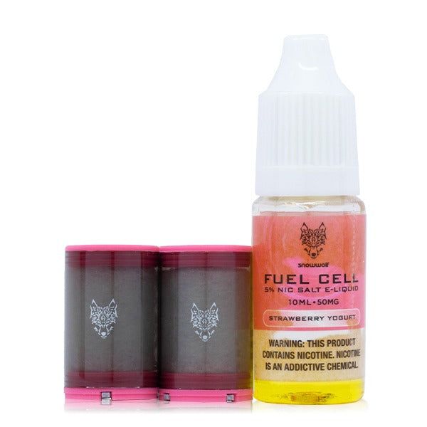SnowWolf Fuel Cell Replacement Pods (2 Pods + 10mL Juice) strawberry yogurt