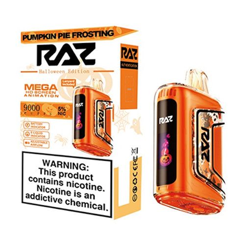 RAZ TN9000 Disposable 9000 Puffs 12mL 50m pumpkin pie frosting with packaging