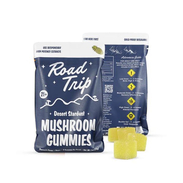 Road Trip Mushroom Gummies (28000mg 8ct Pouch) pineapple