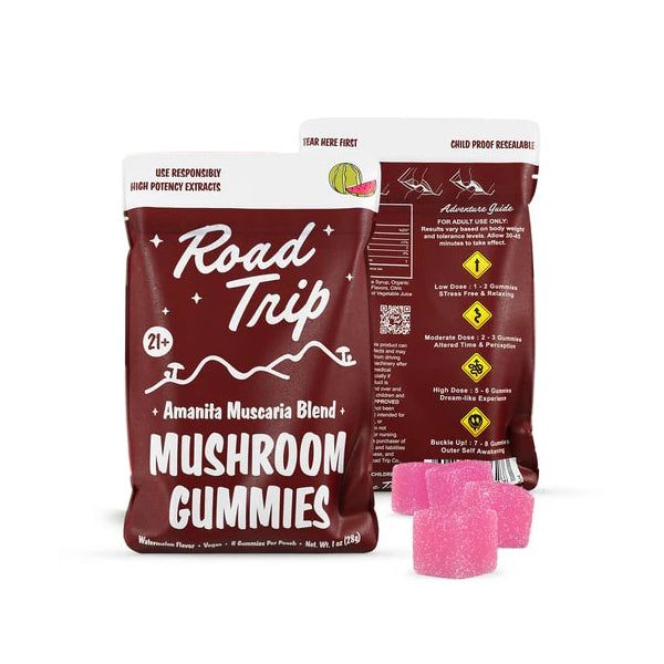 Road Trip Mushroom Gummies (28000mg 8ct Pouch) watermelon