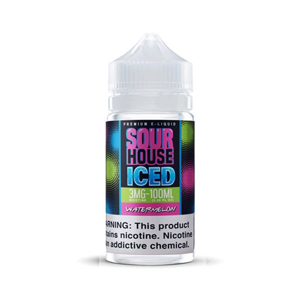 Sour House - Watermelon Iced - 100mL bottle