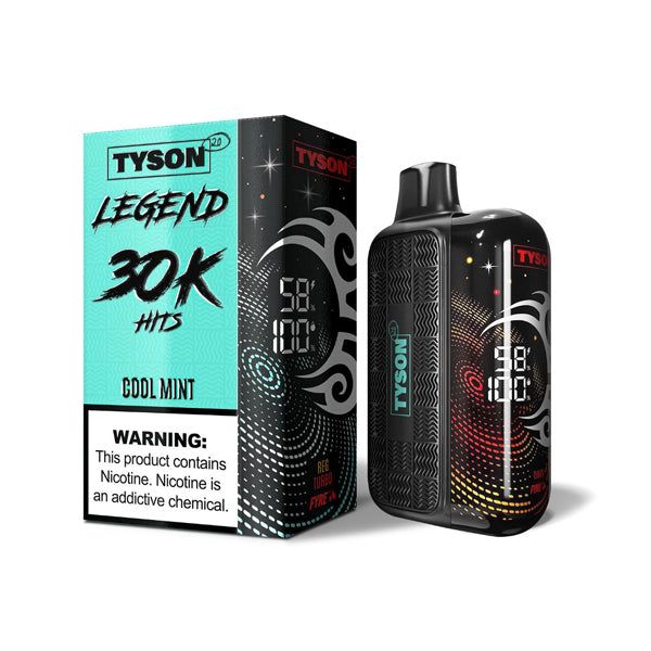 Tyson 2.0 Legend 30K Disposable Cool Mint with packaging