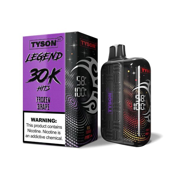 Tyson 2.0 Legend 30K Disposable Frozen Grape with packaging