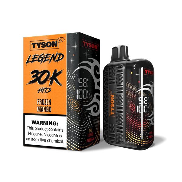 Tyson 2.0 Legend 30K Disposable Frozen Mango with packaging