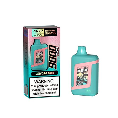 SMOK Novo Bar AL9000 Disposable 9000 Puffs 15mL 50mg unicron cake with packaging