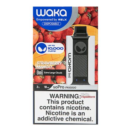 WAKA SoPro PA10000 Disposable 10000 Puffs 18mL 30mg Strawberry Mango packaging