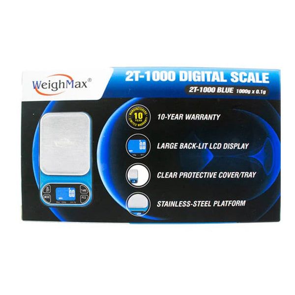 WeighMax Digital Scale 2T-100 blue packaging